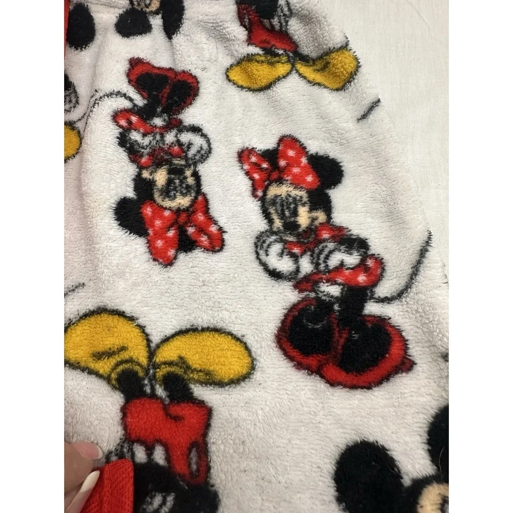 Disney Minnie Mouse Pajama Pants Woman's Size S White Lounge Sleep‎